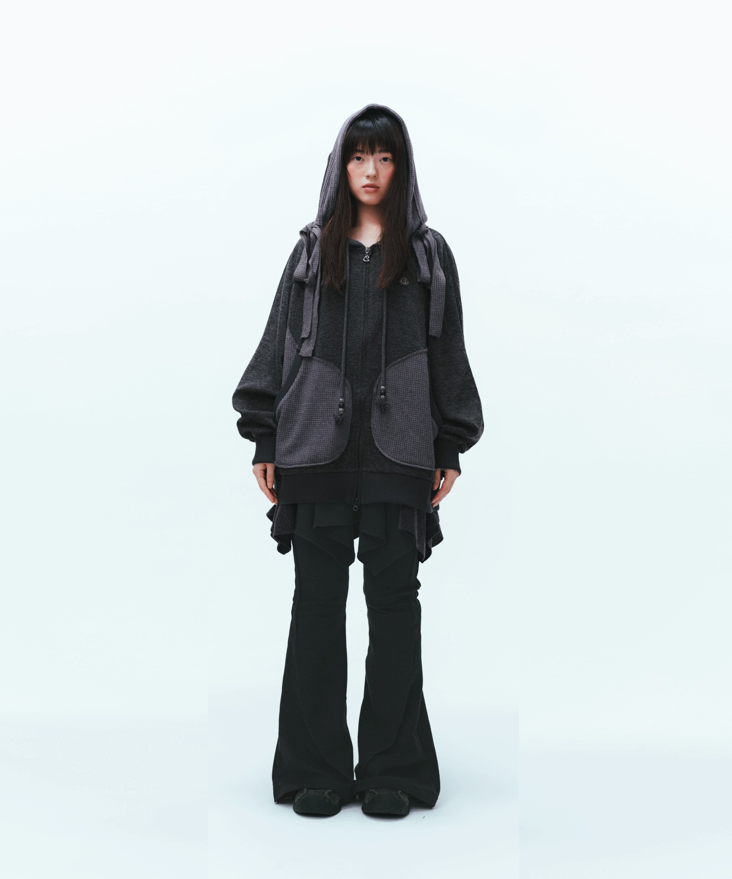 ☆送料・関税込☆COYSEIO★ROUND PINTUCK PANTS★パンツ★ COYSEIO】 ROUND PINTUCK PANTS : CHARCOAL