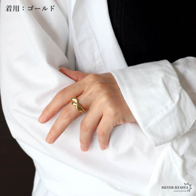 925 シンプルだけどぷっくりしたフォルムが印象的なリング [cr544]