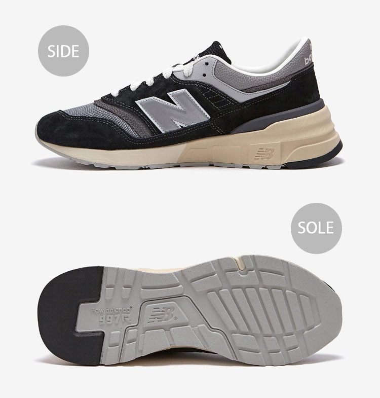 U997RHC スニーカー NBスニーカー GRAY シューズ 997シリーズ 997R スエード スウェード ブラック グレー レトロデザイン メンズ レディース 男性用 女性用