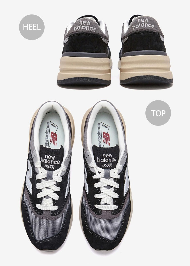 U997RHC スニーカー NBスニーカー GRAY シューズ 997シリーズ 997R スエード スウェード ブラック グレー レトロデザイン メンズ レディース 男性用 女性用