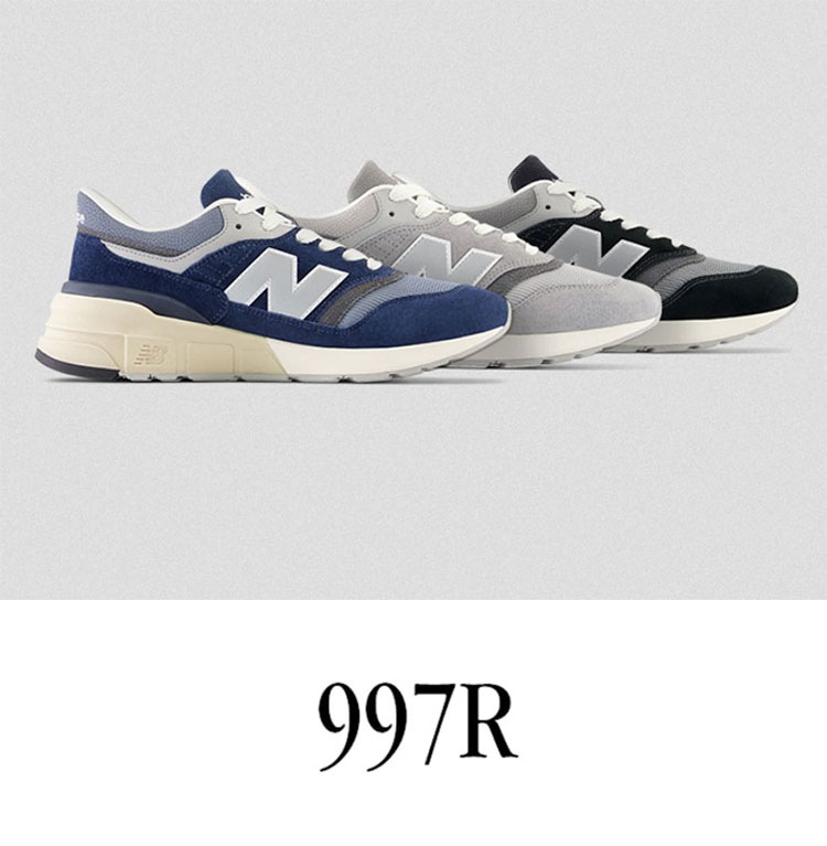 U997RHC スニーカー NBスニーカー GRAY シューズ 997シリーズ 997R スエード スウェード ブラック グレー レトロデザイン メンズ レディース 男性用 女性用
