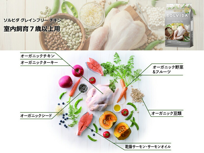 ソルビダ グレインフリー チキン 7歳以上用 5.8kg【犬想いオリジナルセット 】【デビフ150g缶詰 1缶プレゼント】