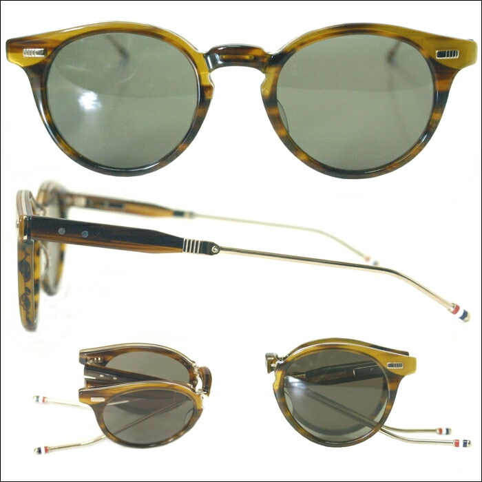 トムブラウン THOM BROWNE メガネ サングラス TB-806-B-WLT-GLD-48 折りたたみ 即納 セレブ芸能人愛用 メンズ レディース 正規品 LAセレブ ハリウッド イン