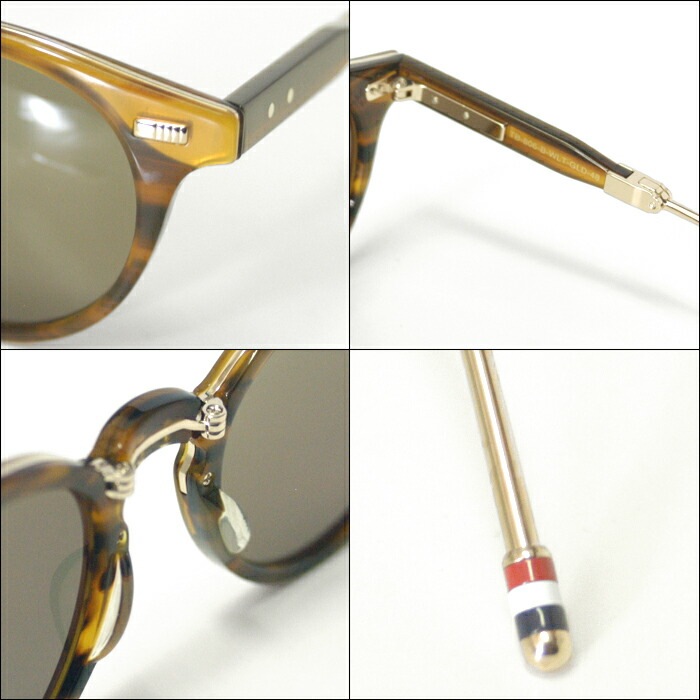 トムブラウン THOM BROWNE メガネ サングラス TB-806-B-WLT-GLD-48 折りたたみ 即納 セレブ芸能人愛用 メンズ レディース 正規品 LAセレブ ハリウッド イン