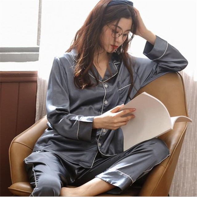 ペアパジャマ ルームウェア 合成シルク カップル パジャマ 寝間着 ギフト 寝巻き 男女セット 絹ルームウェア ナイトウェア お揃い 部屋着 ペアパジャマ ルームウェア 合成シルク カップル パジャマ 寝間着 ギフト 寝巻き 男女セット 絹ルームウェア ナイトウェア お揃い 部屋着