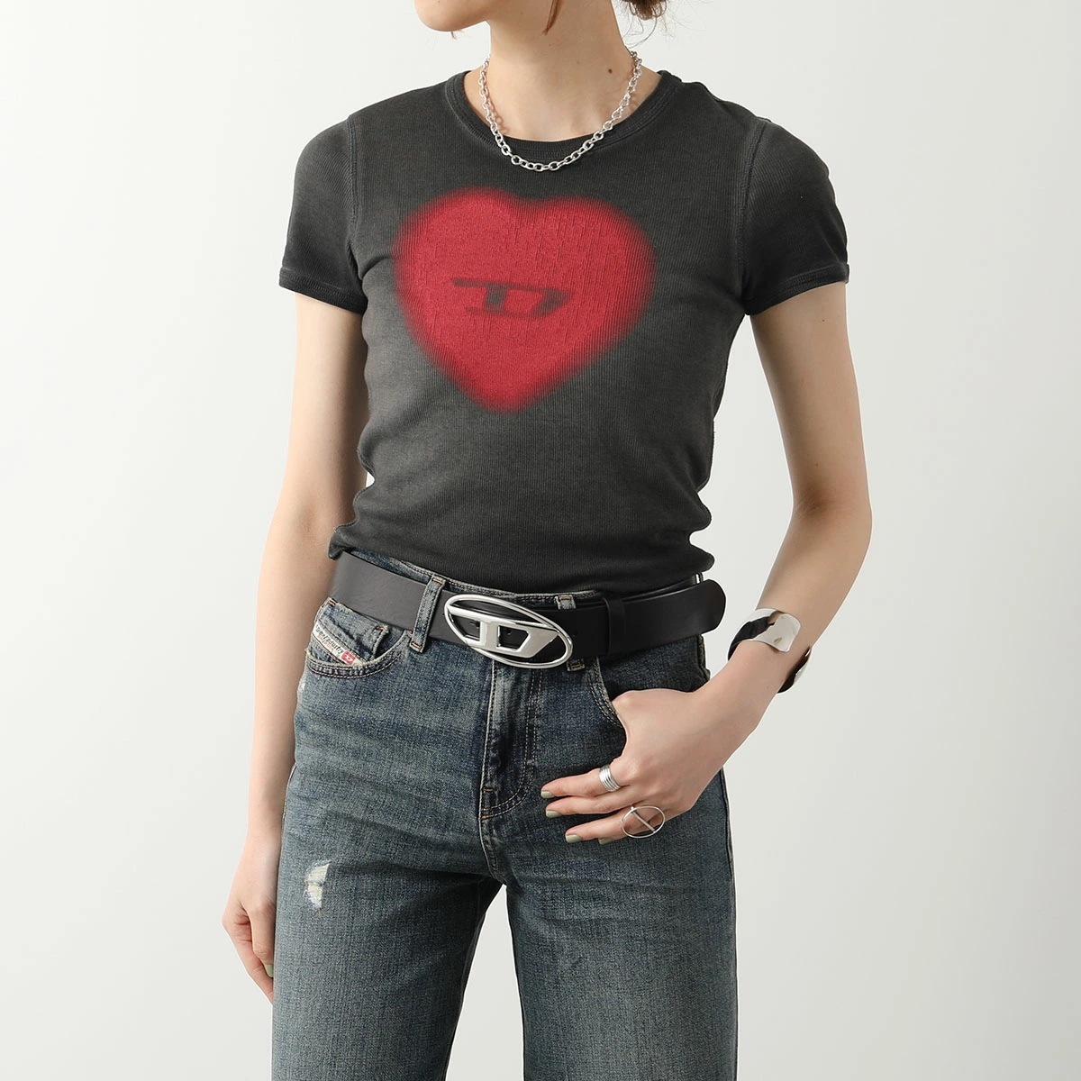 DIESEL ディーゼル ベルト B-1dr W X08727 PR666 レディース Dロゴ レザー H6528 BLACK DIESEL ディーゼル ベルト B-1dr W X08727 PR666 レディース Dロゴ レザー H6528 BLACK