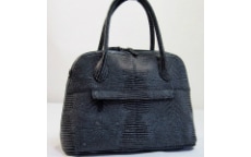 LB-4035 ハンドバッグ ニコチン ブラック カイマン使用 スパニッシュラム