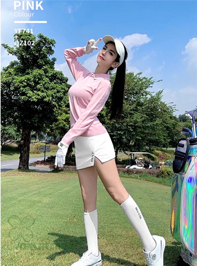 PXG ゴルフウェア レディース ニット セーター 長袖 秋冬