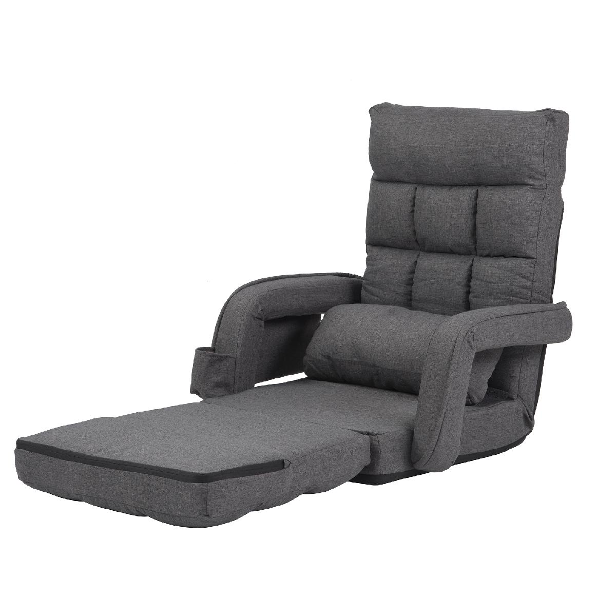 座椅子 リクライニング 14段ギア リクライニングチェアー ファブリック Amazon｜Kelfluxion 座椅子 リクライニング 14段ギア