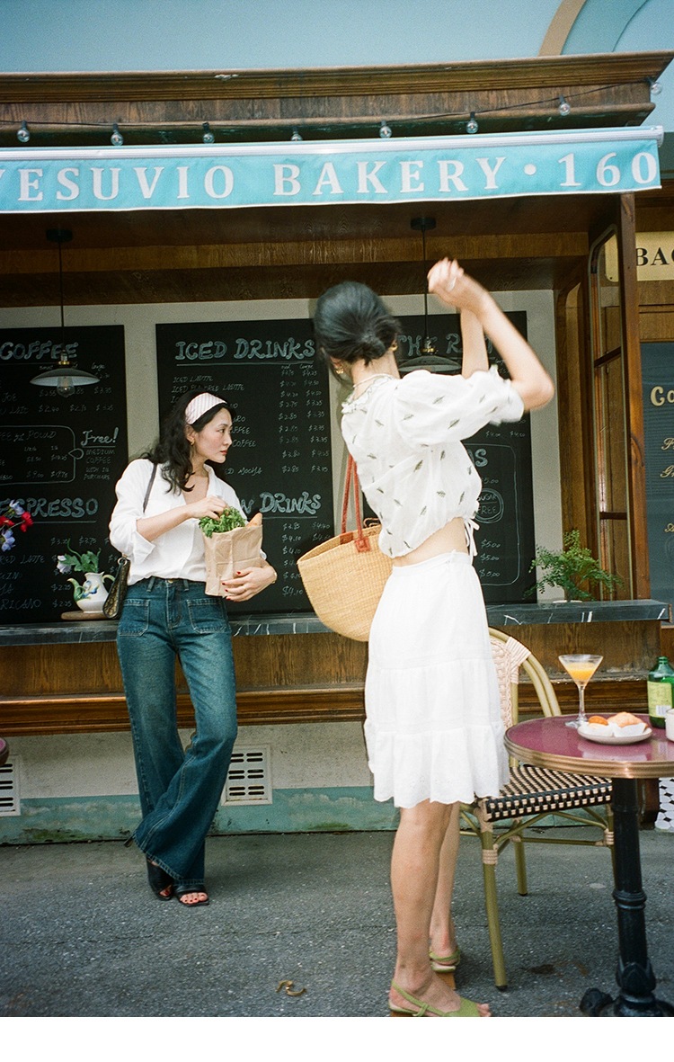 半袖 刺繍 ネクタイ スクエアカラー パフスリーブ 半袖 シャツ レディース 夏 フレンチ レトロ トップス ホワイト S M L トップス かわいい 大人可愛い きれいめ シンプル カジュアル 大人