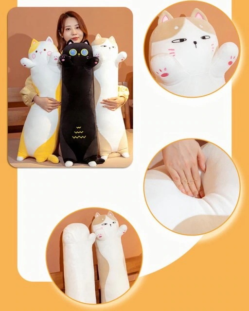 添い寝抱き枕 110cm 90cm 猫 ぬいぐるみ 抱き枕 柔らかい ネコ