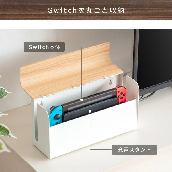 TEERゲーム機ケース 約幅28x奥行き9x高さ14cm ホワイト 完成品