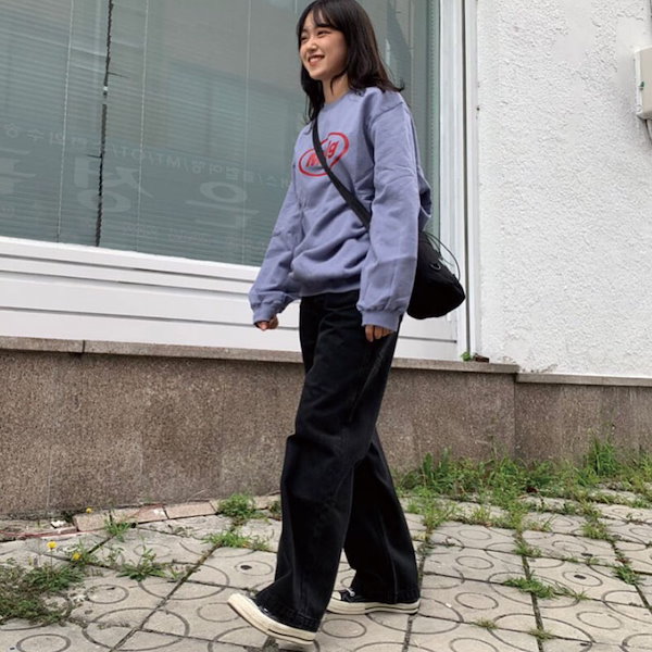 [87mm] MMLG SWEAT IZONE 着用 スウェットシャツ 服 長袖Tシャツ Tシャツ てぃーシャツ 韓国ファッション レディース メンズ  秋 冬 秋服 起毛