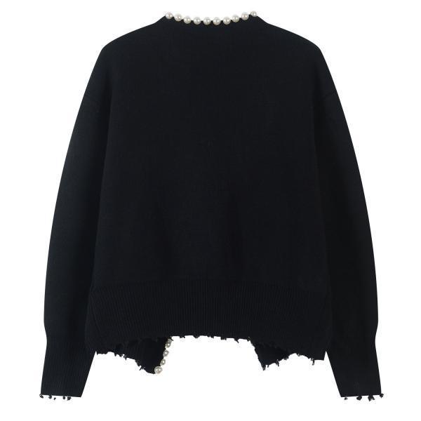 カーディガン 秋服 レディース 春 セーター ニット コート 長袖 真珠 冬 ノーカラージャケット トップス おしゃれ 着痩せ 通勤  カジュアル 前開き 羽織り 良い商品！カーディガン 秋服 レディース 春 セーター ニット