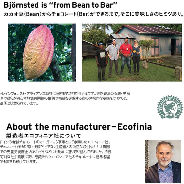 ビヨンステッド bjornsted チョコレート カプチーノ 100g 10個セット