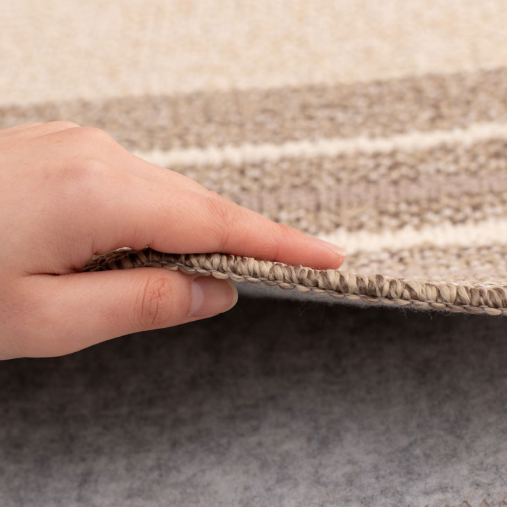 撥水ダイニングラグ 240×330cm ストライプ柄 撥水加工 防汚加工 抗菌・防ダニ加工 ラグ カーペット ラグマット ラグカーペット おしゃれ ダイニング リビング 日本製