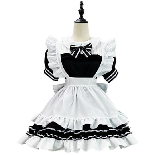 メイド服 レディース ハロウィン コスプレ 衣装 大人 半袖 メイド ワンピース エプロンワンピース ロリータ服 リボン付き 喫茶店 メイド コスプレ衣装 学園祭 文化祭 コスチューム メイド服 レディース ハロウィン コスプレ 衣装 大人 半袖 メイド ワンピース エプロンワンピース ロリータ服 リボン付き 喫茶店 メイド コスプレ衣装 学園祭 文化祭 コスチューム