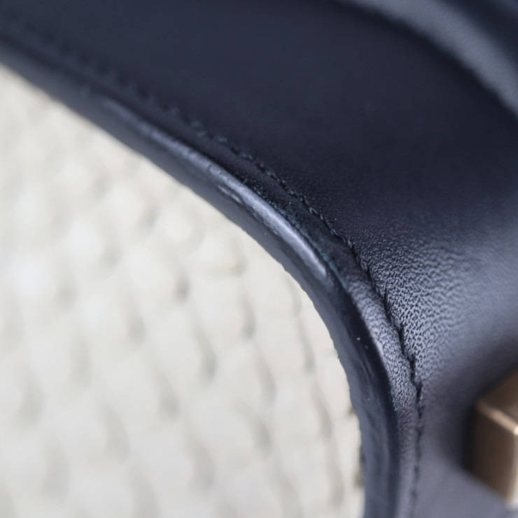 CELINE セリーヌ トートバッグ 167794 マイクロショッパー ラゲージ パイソン レザー ブラック ブルー ベージュ エキゾチックレザー 本物保証 中古