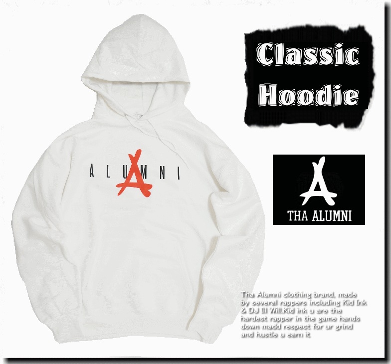【在庫処分】 Classic Hoodie WHITE 女性にもオススメモデル