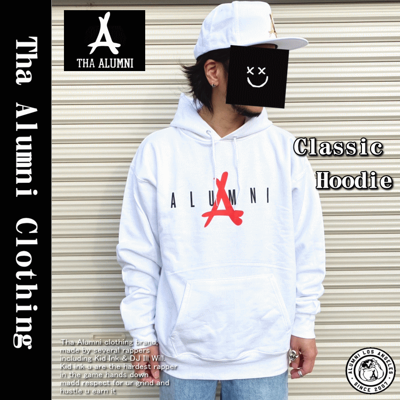 【在庫処分】 Classic Hoodie WHITE 女性にもオススメモデル
