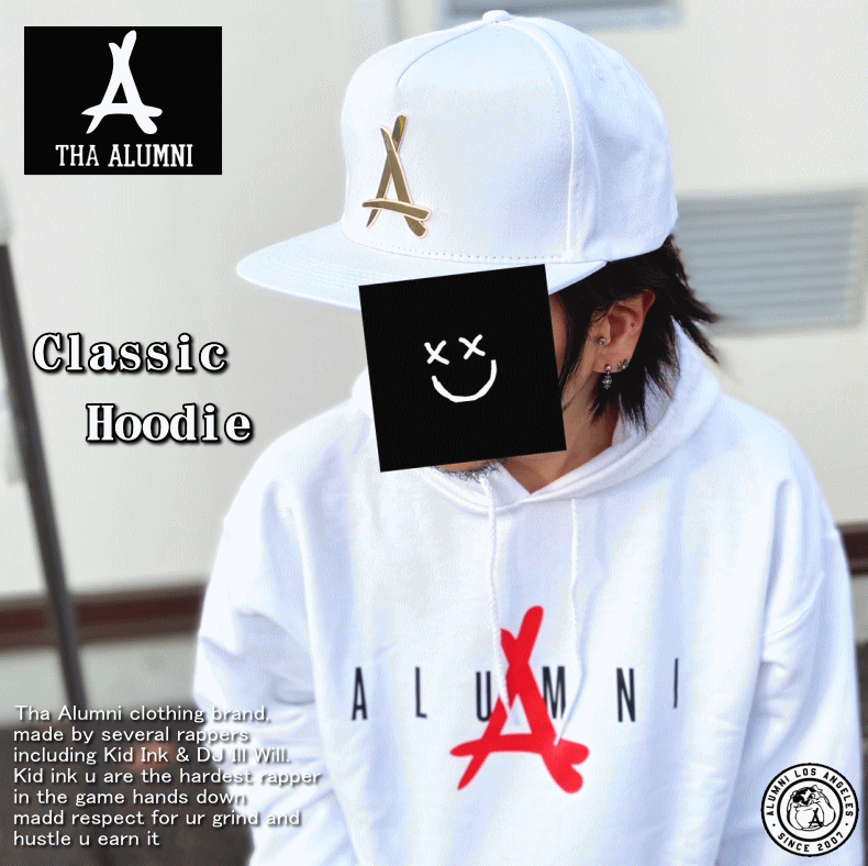 【在庫処分】 Classic Hoodie WHITE 女性にもオススメモデル