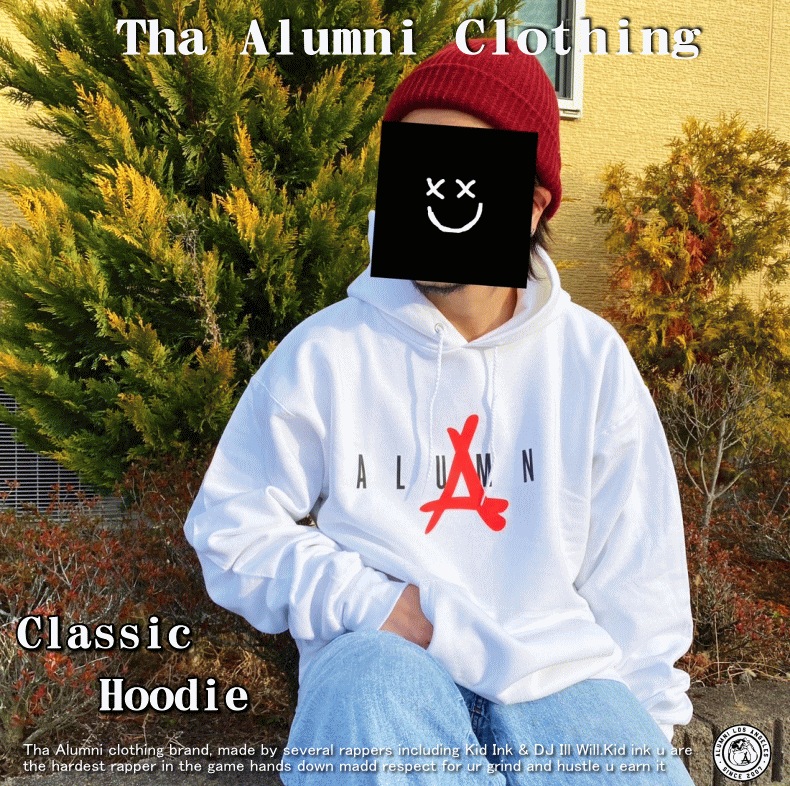 【在庫処分】 Classic Hoodie WHITE 女性にもオススメモデル