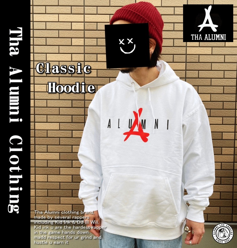 【在庫処分】 Classic Hoodie WHITE 女性にもオススメモデル