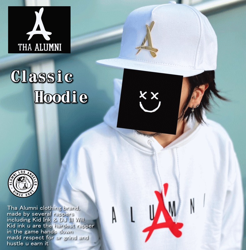 【在庫処分】 Classic Hoodie WHITE 女性にもオススメモデル