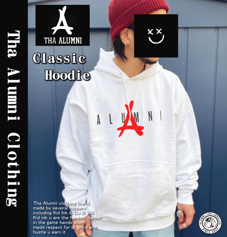 【在庫処分】 Classic Hoodie WHITE 女性にもオススメモデル