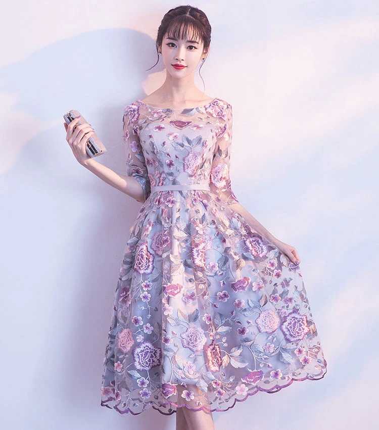 大きいサイズ追加パーティードレス花柄刺繍セレモニーレディースワンピース総レースエレガント五分袖フォーマル女性着やせワンピースハイウエストAラインナチュラルマキシワンピース大人通勤おしゃれ演奏会発表会卒