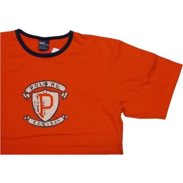 ボーイズサイズ 半袖 プリント Tシャツ オレンジ boys PR2-967 ボーイズサイズ 半袖 プリント Tシャツ オレンジ boys PR2-967