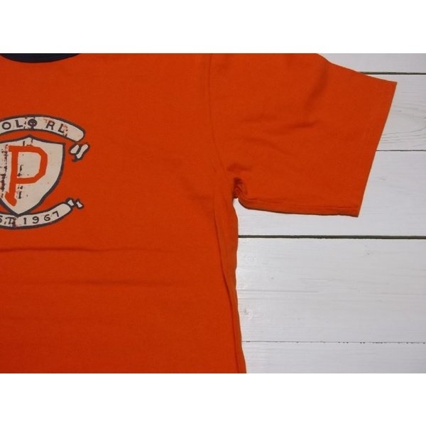 ボーイズサイズ 半袖 プリント Tシャツ オレンジ boys PR2-967 ボーイズサイズ 半袖 プリント Tシャツ オレンジ boys PR2-967