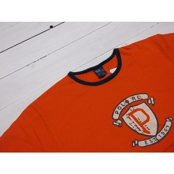 ボーイズサイズ 半袖 プリント Tシャツ オレンジ boys PR2-967 ボーイズサイズ 半袖 プリント Tシャツ オレンジ boys PR2-967