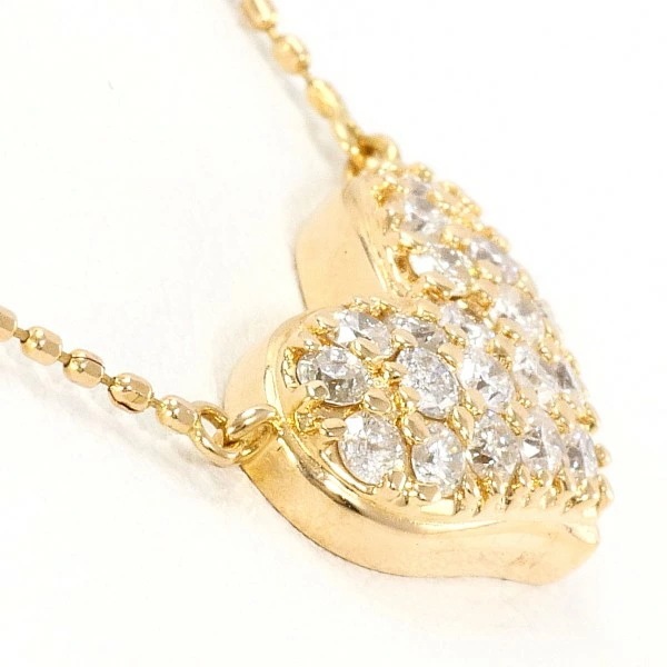 K14PG ネックレス ダイヤ 0.50 ジュエリー 中古