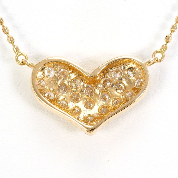 K14PG ネックレス ダイヤ 0.50 ジュエリー 中古