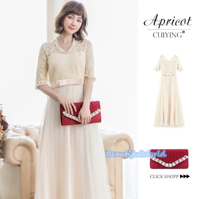 二次会ワンピース レディース フォーマルドレス パーティードレス レースワンピース おしゃれ お呼ばれ 二次会 披露宴 謝恩会 発表会E8