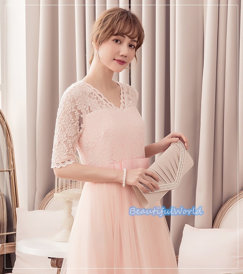 二次会ワンピース レディース フォーマルドレス パーティードレス レースワンピース おしゃれ お呼ばれ 二次会 披露宴 謝恩会 発表会E8