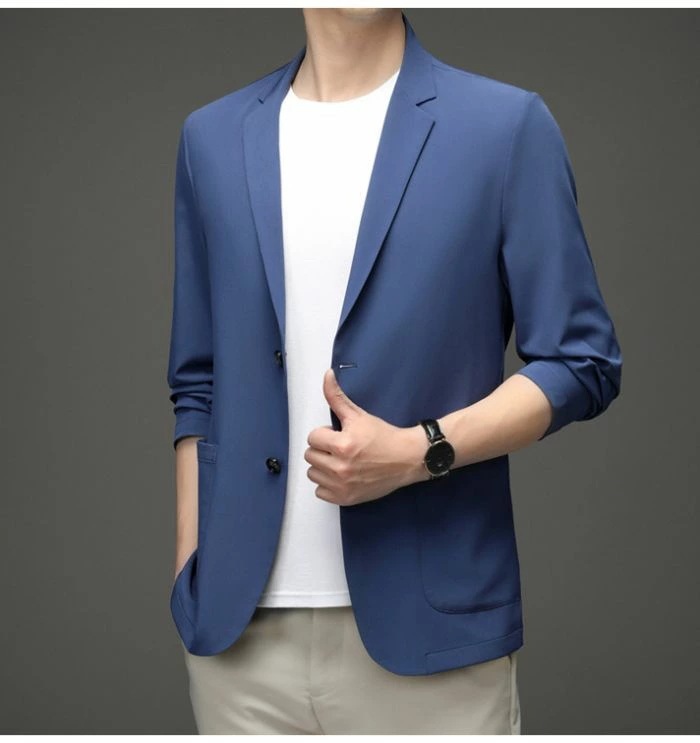 【短纳期】メンズ耐シワ性極薄アイスシルクスーツジャケットブレザー メンズ ブレザー スーツジャケットメンズ カジュアル アイスシルクスーツジャケット ゴルフウェア ブレザーメンズ 大きいサイズ メン 【短纳期】メンズ耐シワ性極薄アイスシルクスーツジャケットブレザー メンズ ブレザー スーツジャケットメンズ カジュアル アイスシルクスーツジャケット ゴルフウェア ブレザーメンズ 大きいサイズ メン