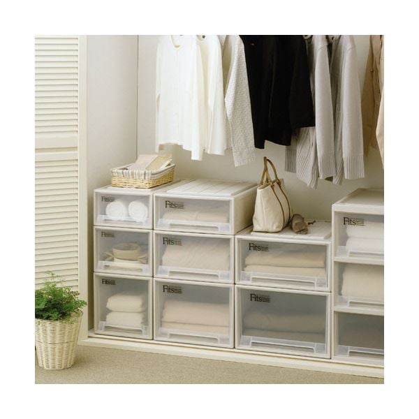 天馬 Fits フィッツケースクローゼット ワイドS-53 W440xD530xH180mm カプチーノ 1セット(5個) 天馬 Fits フィッツケースクローゼット ワイドS-53 W440xD530xH180mm カプチーノ 1セット(5個)