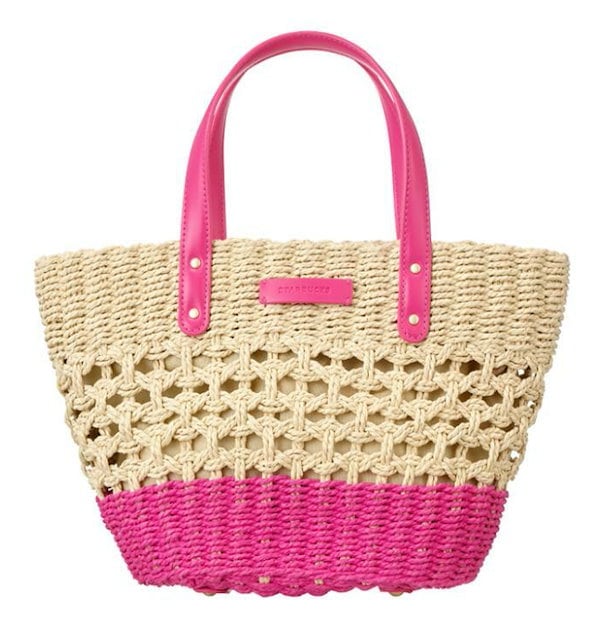 【韓国 スタバ 限定】Aloha Raffia Totebag Pink Qoo10] スターバックス [韓国スタバ] 2025年 7月17日発