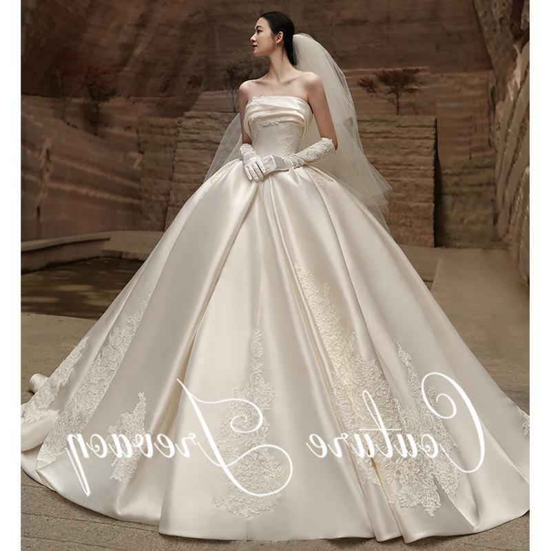 ホワイト 上品な拔け感 高級感 結婚式ドレス 気質花嫁ロングドレス フィッシュテール パ一ティ一ドレスホワイト ドレス ホワイト 上品な拔け感 高級感 結婚式ドレス 気質花嫁ロングドレス フィッシュテール パ一ティ一ドレスホワイト ドレス