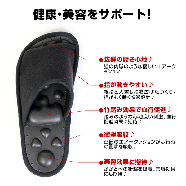 Dr.エアー 日本製 サンダル スリッパ 健康サンダル 足ツボ レディース メンズ 4300