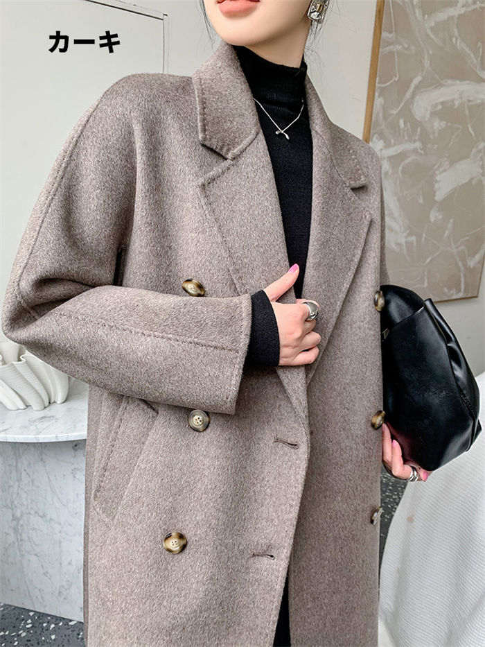 ロングコート ダブルフェイス チェスターコート ウールコート レディース 厚手 ロングチェスターコート フォーマルコート ブラックフォーマルコート アウター ラップコート コート 軽い 冬 秋冬 OL ロングコート ダブルフェイス チェスターコート ウールコート レディース 厚手 ロングチェスターコート フォーマルコート ブラックフォーマルコート アウター ラップコート コート 軽い 冬 秋冬 OL