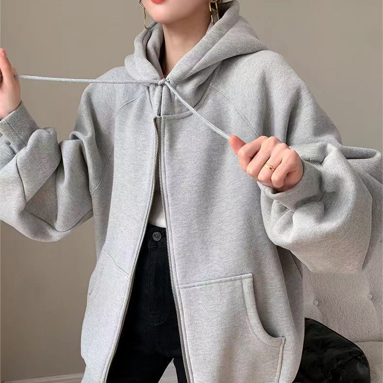 怠惰風 スウェット ジャケット 学生 カジュアル 野球服 秋冬 フード付き トップス