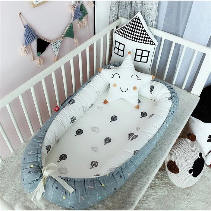 ベビーベッド 柔らかい 寝返り防止 新生児ベッド 両面仕様 オムツ換え ベッドガード 枕 赤ちゃん 持ち運びやす ベビーベッド 柔らかい 寝返り防止 新生児ベッド 両面仕様 オムツ換え ベッドガード 枕 赤ちゃん 持ち運びやす