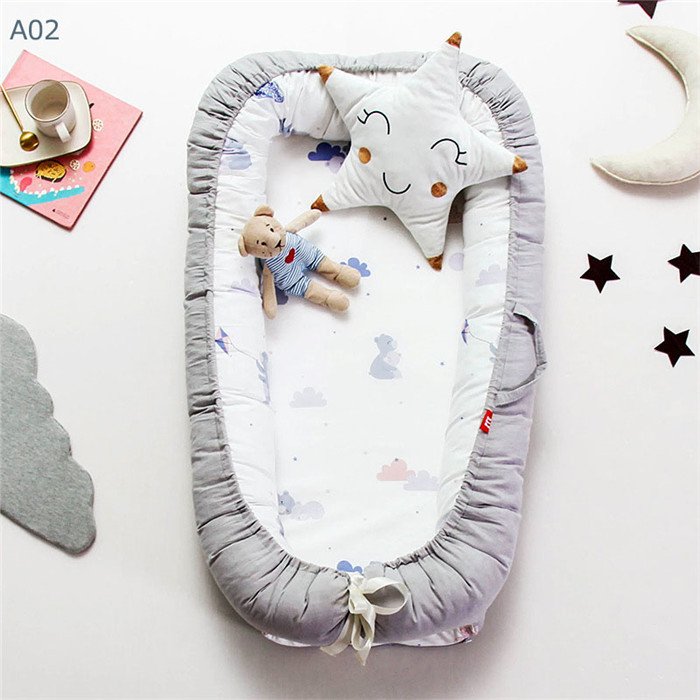 ベビーベッド 柔らかい 寝返り防止 新生児ベッド 両面仕様 オムツ換え ベッドガード 枕 赤ちゃん 持ち運びやす ベビーベッド 柔らかい 寝返り防止 新生児ベッド 両面仕様 オムツ換え ベッドガード 枕 赤ちゃん 持ち運びやす