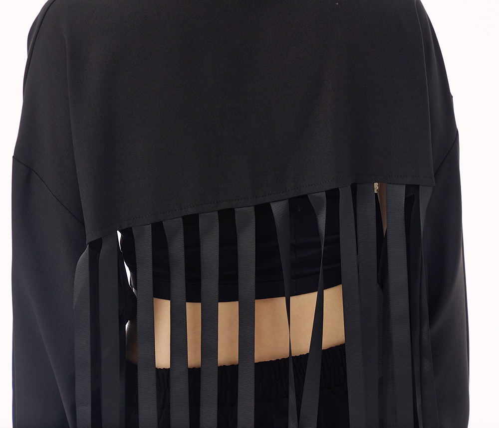 【J.Fashion】 フリンジ シャツ メタルボタン飾り おしゃれ レディース ブラウス 関連商品購入可能 メガ割