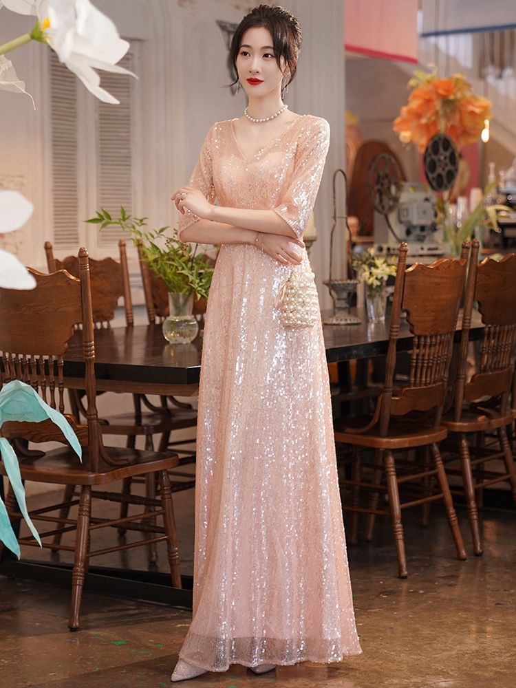 イブニングドレススカート女2023新しい宴会気質ハイエンドワンピース ドレス