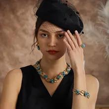 IcareU ヴィンテージチャームビーズブレスレット女性のためのフラワーパール手作りアンティークゴールドカラーリーフ高級品質デザイナー 2025 IcareU ヴィンテージチャームビーズブレスレット女性のためのフラワーパール手作りアンティークゴールドカラーリーフ高級品質デザイナー 2025