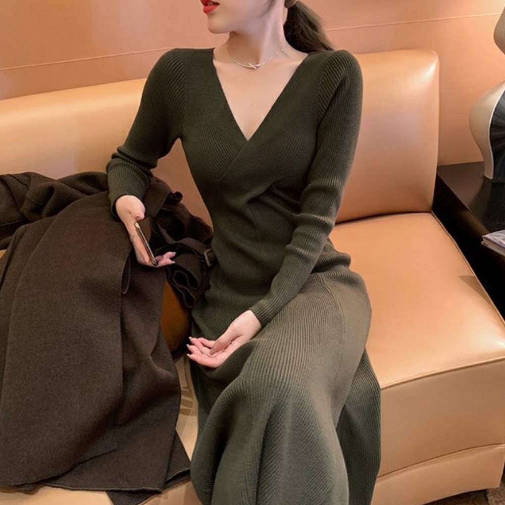 ワンピース レディース 秋冬 韓国 清楚 上品 セクシー ロングワンピース ワンピ ミモレ丈 Aライン フェミニン ブラウス 着やせ 40代 50代 ワンピース レディース 秋冬 韓国 清楚 上品 セクシー ロングワンピース ワンピ ミモレ丈 Aライン フェミニン ブラウス 着やせ 40代 50代